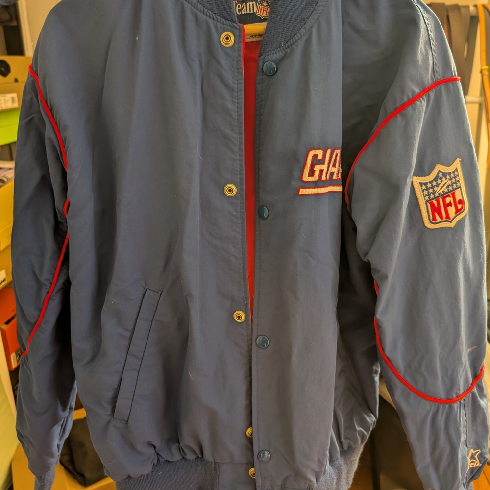 NFL Giants Blue and Red Jacket